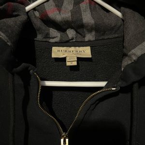 Authentic Burberry zip up with hood
